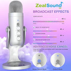 ZealSound Podcast Microphone for PC, Noise Cancellation USB Mic - Image 5