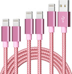 IDISON [MFi Certified 5Pack iPhone Charger USB Lightning Cable Nylon Braided by MPATIBY
