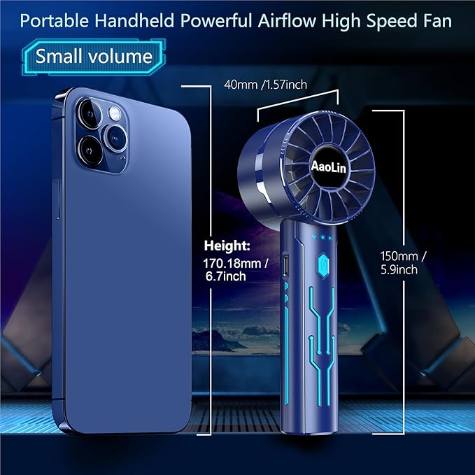 2pcs Portable Handheld Turbo Fan - Image 5