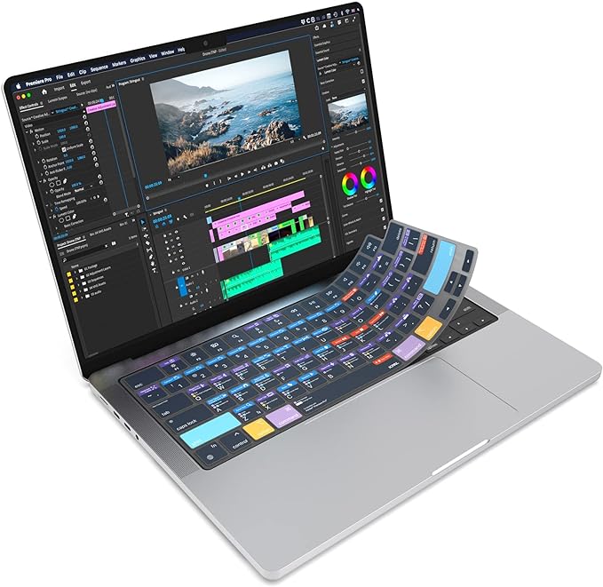 JCPal Adobe Premiere Pro Shortcut Guide Keyboard Cover by JCPAL