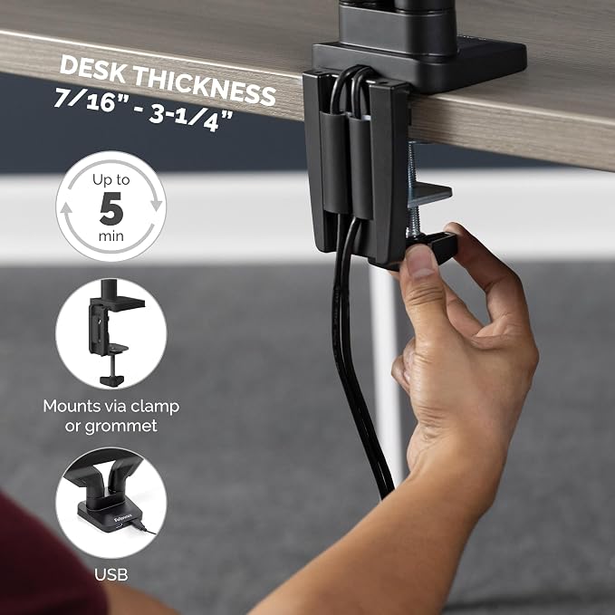 Fellowes Platinum Series Dual Monitor Arm - Image 5