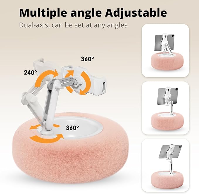 Tablet Pillow Stand for Reading, Adjustable Tablet Pillow Stand for Lap - Image 4