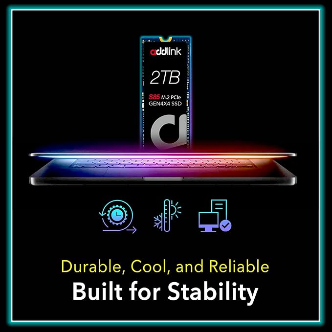 Addlink S85 2TB M.2 PCIe NVMe Gen4 Memory Expansion SSD, Speed Up to 6000 MB/s - Image 4