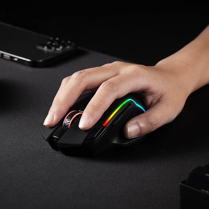 Redragon M810 Pro Wireless Gaming Mouse, 10000 DPI Wired/Wireless Gamer Mouse - Image 9