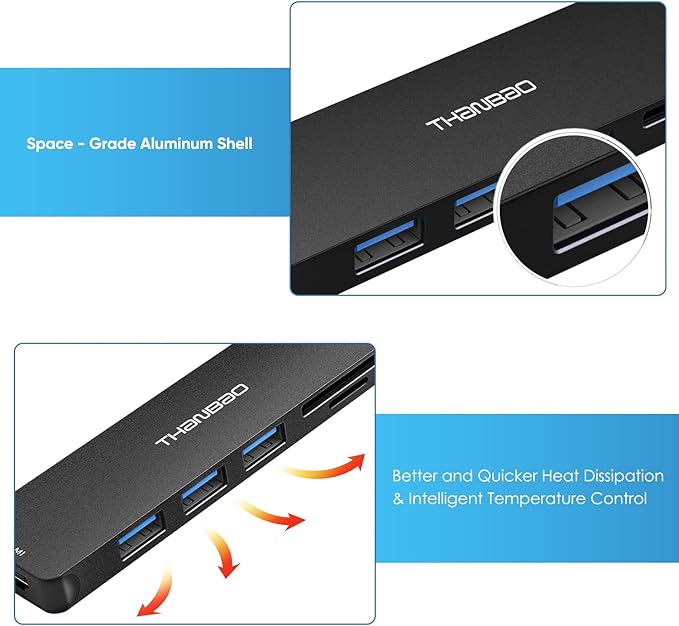 USB C Hub Multiport Adapter USB C Dongle - Image 6