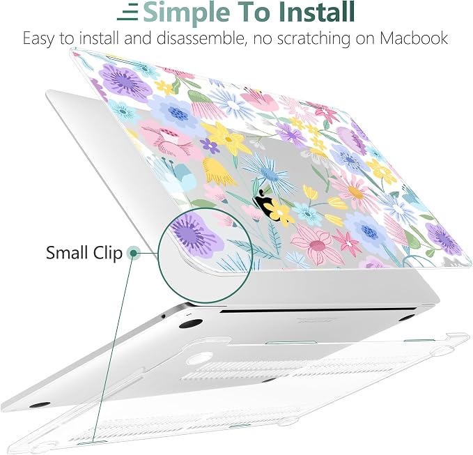 TWOLSKOO Compatible with MacBook Pro 13 inch Case 2023-2016 A2338 M2/M1 A2251 - Image 6