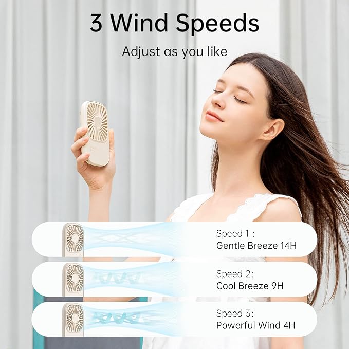 JISULIFE Handheld Mini Lash Fan - Image 5