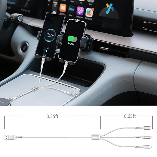 Multi Charging Cable 2Pack 4FT, 3 in 1 Charger Cable Braided Universal Phone - Image 7