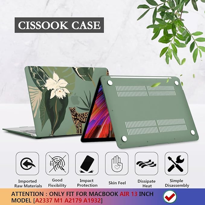 CISSOOK Compatible with MacBook Air 13 inch Case 2021 2020 2019 2018 Release - Image 6
