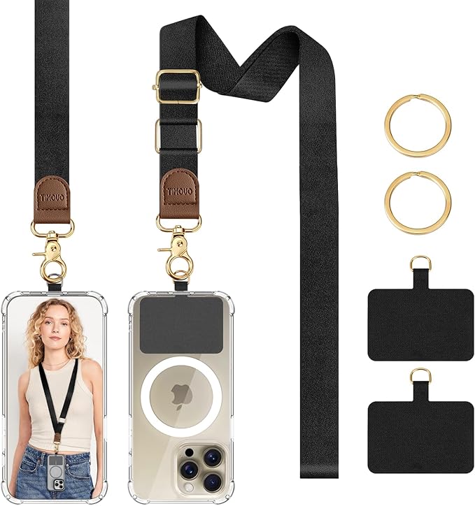 TiMOVO Phone Lanyard Crossbody Wrist Strap, Adjustable Anti-Theft Strap by TiMOVO