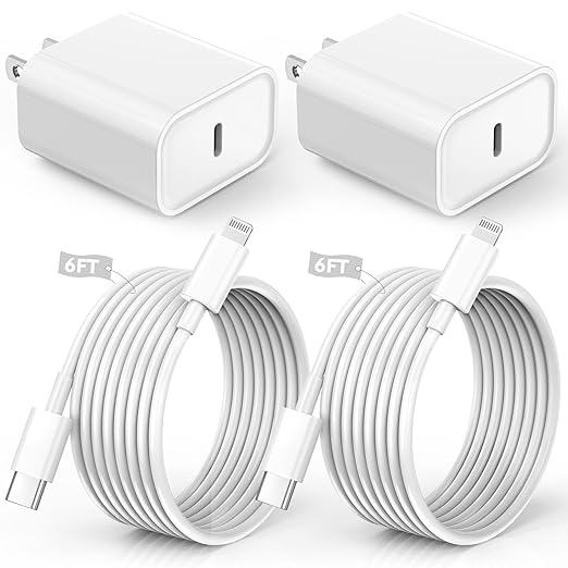 iPhone Charger Fast Charging, iPhone Fast Charger 2Pack Type C Fast Charger by TrimDish