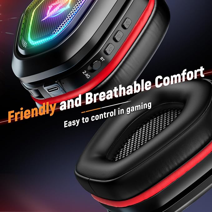Wireless Gaming Headset with Flip Microphone - Image 4
