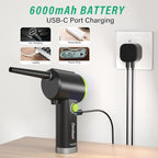 DOROBEEN Compressed Air Duster, Cordless Handheld Air Blower, Stepless Speed - Image 2