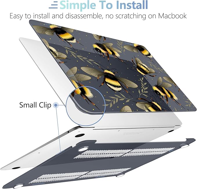 MEEgoodo for MacBook Air 13.3 inch Case 2021 2020 2019 2018 A2337 M1 A2179 A1932 - Image 4