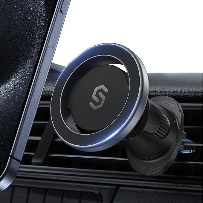 SYNCWIRE for MagSafe Car Mount, Flexible Rotation Magnetic Phone Holder for Car by SYNCWIRE