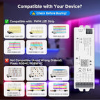 BTF-LIGHTING 5in1 WB5 2.4GHz Tuya WiFi PWM LED Controller Compatible - Image 2
