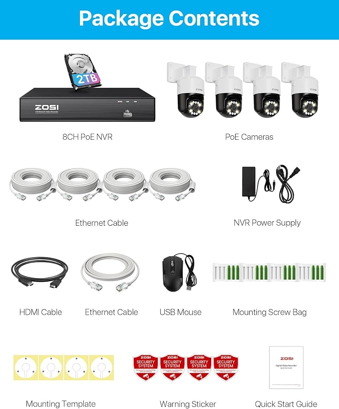 ZOSI 4K PoE Security Camera System - Image 7