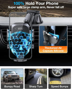 HTU 2025 Upgraded Car Phone Holder 【Safety Certs & No Smell】 Cell Phone Holder - Image 6