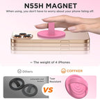 Magnetic Phone Ring Grip Holder, Silicone Finger Loop Grip, Compatible - Image 5
