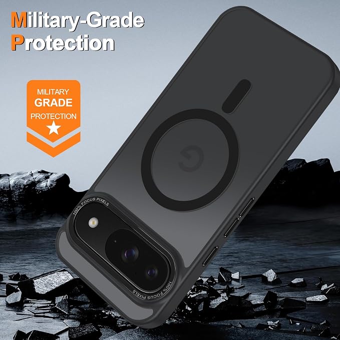 Magnetic for Google Pixel 9/Pixel 9 Pro Case, Shockproof Slim Translucent Matte - Image 6