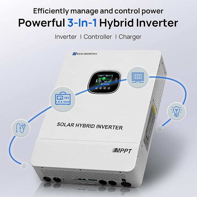 ECO-WORTHY 28.7kWh Home Power Station, 48V 280Ah LiFePO4 Battery - Image 5