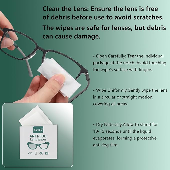Anti-Fog Lens Wipes, Quick-Clean Lens Cloths - Image 7
