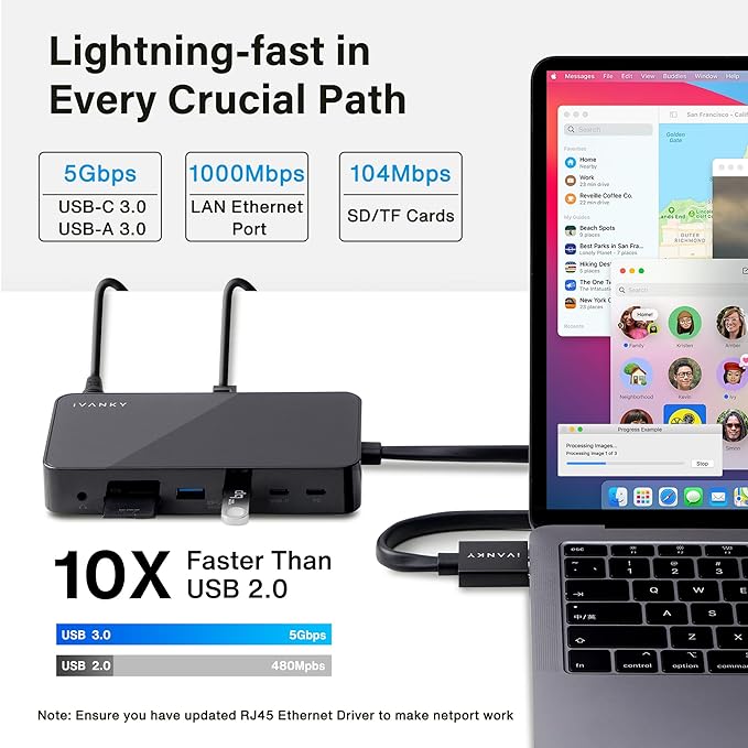 iVANKY 12-in-2 FusionDock 1 for M5 MacBook Pro Docking Station Dual 4K@144Hz - Image 5