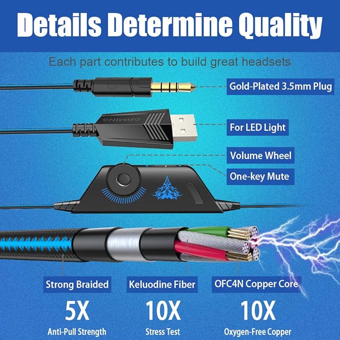 BENGOO G9000 Stereo Gaming Headset - Image 5