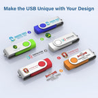 Personalized Flash Drives 8GB, Wooolken Customizable USB 2.0 Thumb Drives - Image 5
