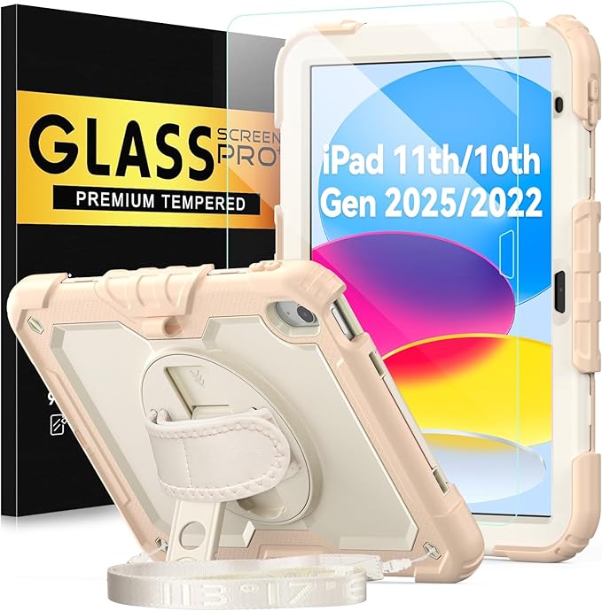 BLOSOMEET Girls Cute Case for iPad A16 11th/10th Generation 11''/10.9'' by BLOSOMEET