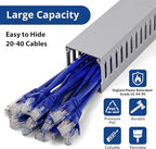 ZhiYo 99in Professional Server Rack Cable Management Raceway, H2in x W2in Cable - Image 3