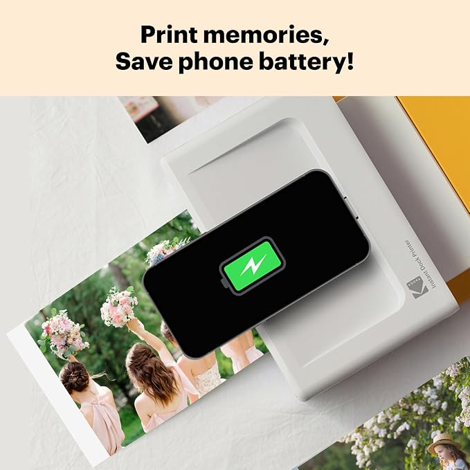 KODAK Dock Plus 4Pass Instant Photo Printer + 90 Sheets Gift Bundle - Image 4