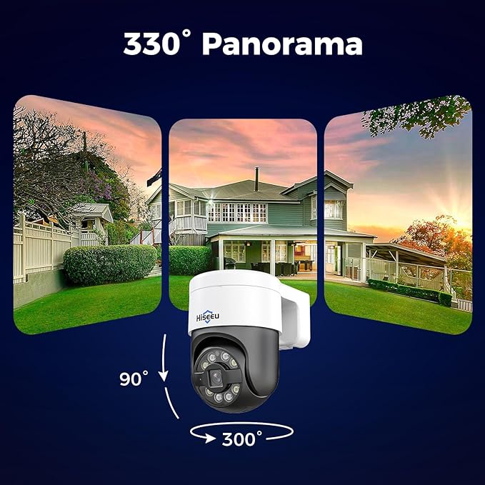 【12’’ Monitor + Human Tracking】Hiseeu 4K PoE Security Camera System, All-in-One - Image 2