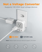 TESSAN Brazil Plug Adapter 2 Pack, 7 in 1 US to Brazil Power Adapter - Image 6