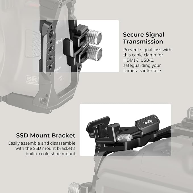 SmallRig Camera Cage Basic Kit for Blackmagic Design Cinema Camera 6K, Full - Image 6