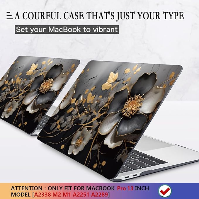 CISSOOK Compatible with MacBook Pro 13 inch Case M2 2025-2020 A2338 M1 A2251 - Image 3
