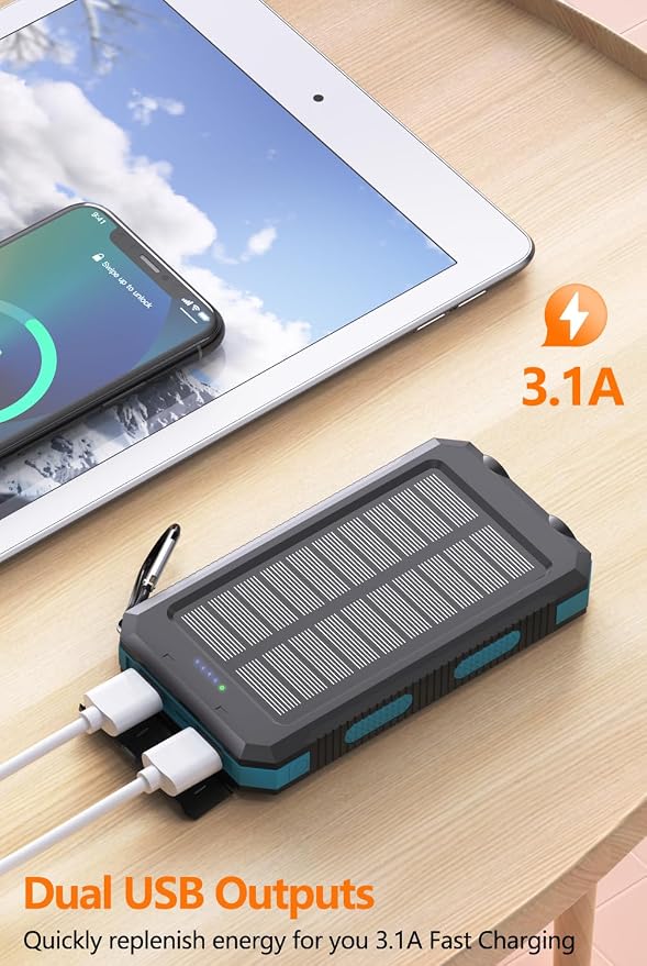 Power Bank 38800mAh Solar Portable Phone Charger - Image 3