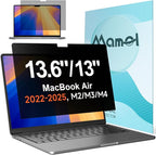 Privacy Screen for MacBook Air 13.6 & 13 Inch 2022-2025, Matte Anti Glare Blue by Mamol