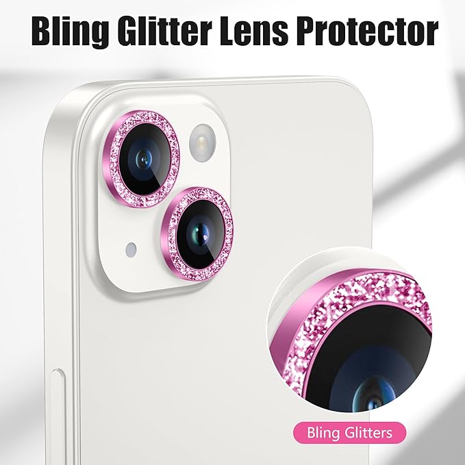 AGVEE 3+3 6 Pack for iPhone 14 6.1" / 14 Plus 6.7" Camera Lens Cover Protector - Image 5