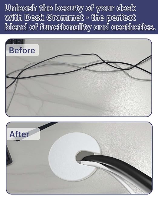 1-3/8 in. Hole Saw with 10PCS White Desk Grommet - Image 5