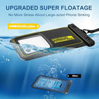 Waterproof Phone Pouch 2 Pack, IP68 Floating Waterproof Phone Case, - Image 5