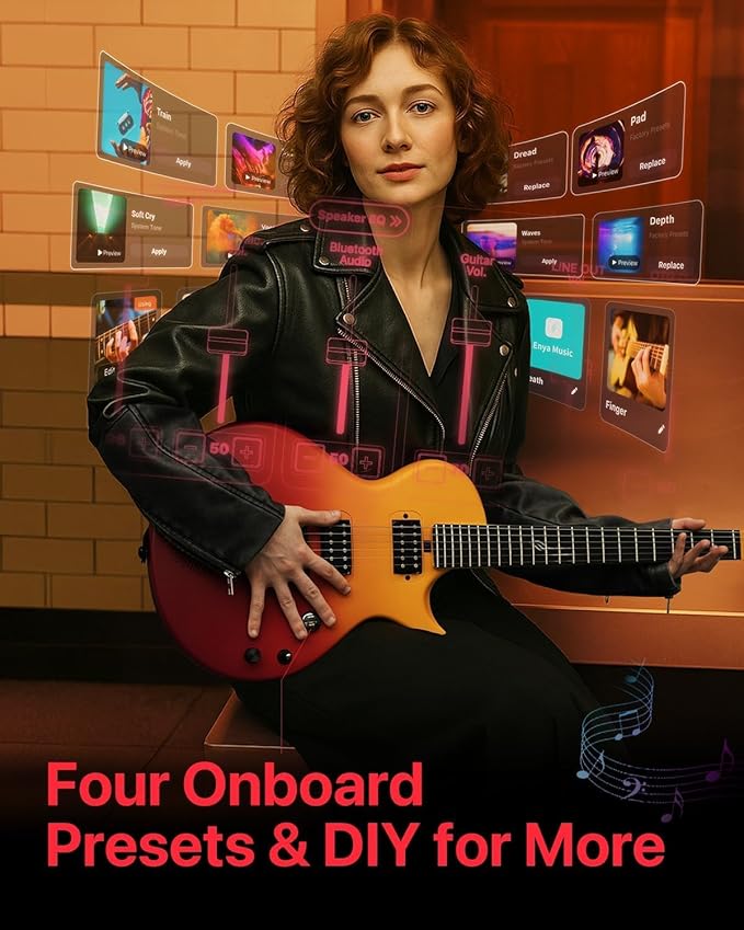 Enya Electric Guitar Nova Go Sonic Smart Electric Carbon Fiber Guitarra - Image 4