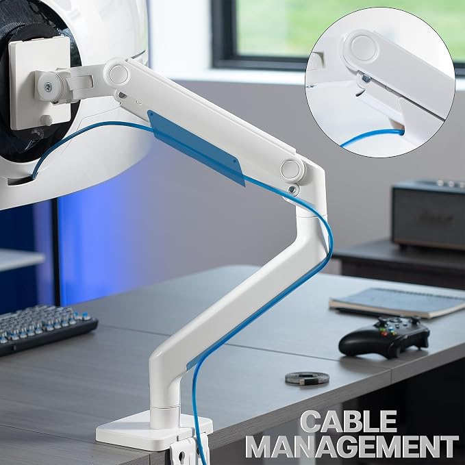 VIVO Heavy Duty Aluminum Ultrawide Monitor Tension Arm - Image 9