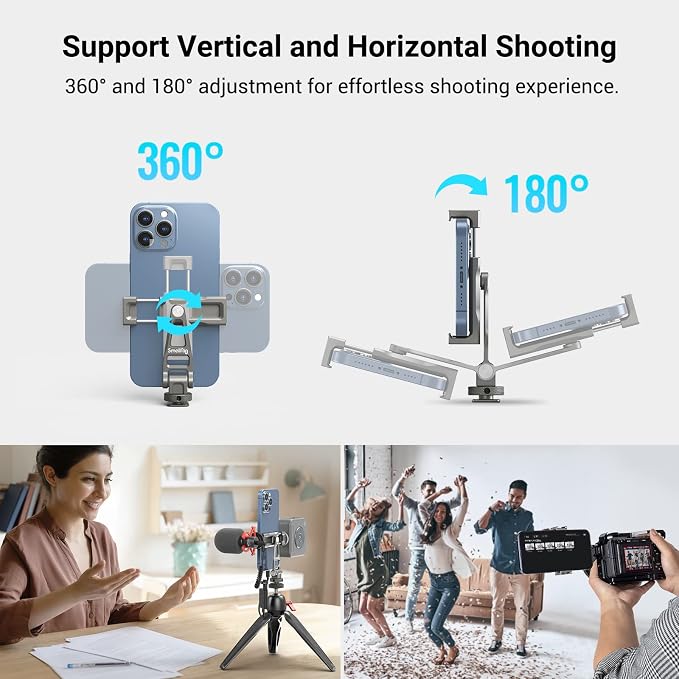 SmallRig Multifunctional Universal Cell Phone Mount Adapter, Phone Tripod Mount - Image 4