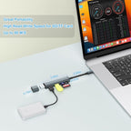 USB 3.0 SD Card Reader with Dual USB Ports, USB C SD Card Reader - Image 6