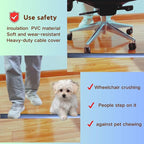 10ft Floor Cord Cover Self Adhesive Cord Hider Floor, Heavy Duty Cable Protector - Image 3