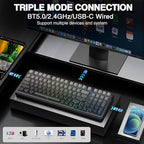 AULA F99 Pro Wireless Mechanical Keyboard, Hot Swappable Custom Keyboard - Image 3