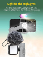 3-axis Gimbal Stabilizer for Smartphone w/ 1/4 Thread Foldable Phone Stabilizer - Image 7