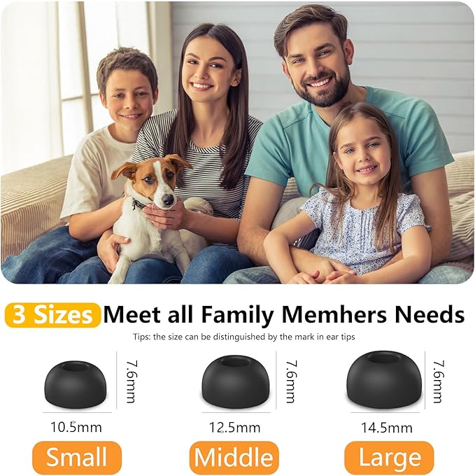 Memory Foam Replacement Ear Tips Compatible - Image 6