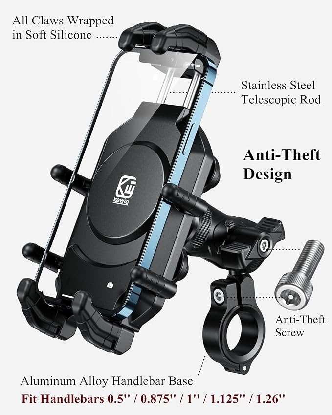 BRCOVAN Motorcycle Phone Mount Holder - Image 3